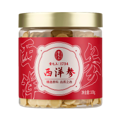 雷允上 加拿大进口西洋参片105g*2罐1.2-1.4cm送父母送丈母娘礼品