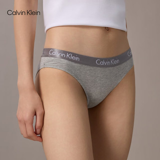 Calvin Klein 卡尔文·克莱恩女士提花腰边棉质微弹性三角内裤
