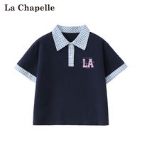 LA CHAPELLE MINI 女童翻领短袖POLO衫