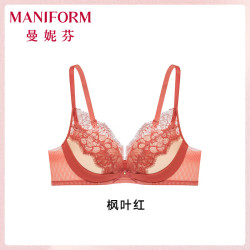 曼妮芬 女士蕾丝文胸 魔力杯软钢圈无痕性感显大