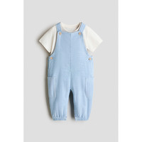 H&M HM2026夏季新款童装男婴2件式棉质套装1320549
