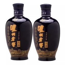 泸州老窖 蓝花瓷头曲小酒版52度浓香型纯粮食酒口粮酒168ML*2瓶