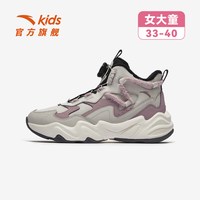 安踏 儿童棉鞋女童运动鞋秋冬季新款保暖加绒女孩大棉棉靴雪地靴
