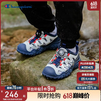 Champion 冠军男女童运动鞋夏季旋转扣潮流户外徒步橡胶底儿童洞洞凉鞋