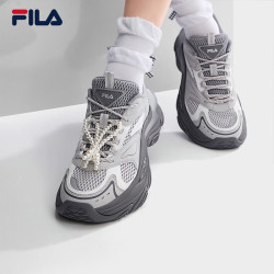 FILA 鱼刺3+|斐乐官方老爹鞋女鞋休闲鞋2026夏季新款增高鞋运动鞋