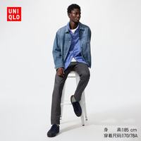 优衣库 男装修身无褶长裤 482876