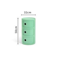 Kartell 意大利进口COMPONIBILI BIO 三层现代床头收纳柜