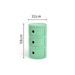 Kartell 意大利进口COMPONIBILI BIO 三层现代床头收纳柜