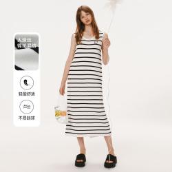 TEENIE WEENIE 小熊女装春夏个性通勤叠搭直筒圆领无袖长裙毛衣针织连衣裙女