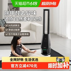 大宇 无叶风扇家用低噪无扇叶落地循环空气过滤2025年新款