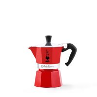 Bialetti 炉灶式意式浦缩咖啡壶 便携式 铝材质 冲泡咖啡 6.0杯 红色 6633