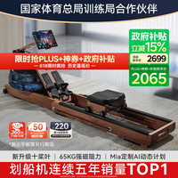 麦瑞克 MR-950 智能水阻划船机 原木色 进口FAS级白蜡木 折叠款