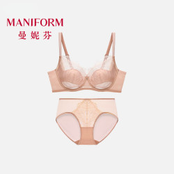 曼妮芬 吉赛尔 琥珀流光文胸内裤套装 80D M (160)
