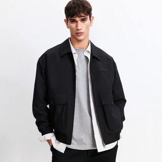 JACK&JONES/杰克琼斯 美式卡车PU夹克 男款翻领外套