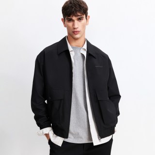 JACK&JONES/杰克琼斯 美式卡车PU夹克 男款翻领外套