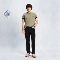 GANT/甘特 春夏男士纯棉圆领刺绣LOGO短袖T恤 高级灰 XL