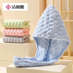 洁丽雅 干发帽 女 超强吸水速干加厚 2025新款 包头擦头发毛巾 洗头浴帽