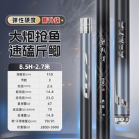 巧渔夫 龙战悍黑坑专用鱼竿手竿19调钓鱼竿鱼杆超轻超硬台钓竿钓竿