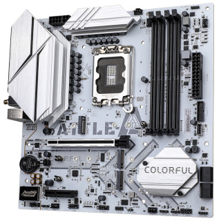 七彩虹 晚八 七彩虹（Colorful）BATTLE-AX B760M-WHITE WIFI V21 DDR4 冷钢主板