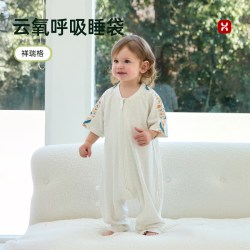哈卡达 婴儿分腿睡袋 抑菌透气 薄款