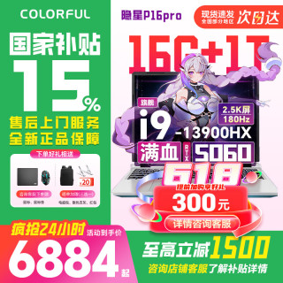 七彩虹 隐星P16PRO（i9-13900HX、16G、1T、RTX 5060）