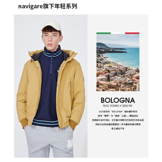 navigare 意大利小帆船 休闲连帽防水羽绒服