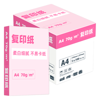 亚太森博 大 A4打印纸 70g 500张*5包 复印草稿纸 整箱2500张