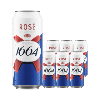 88VIP：1664凯旋 1664 凯旋 桃红啤酒 500ml*6罐