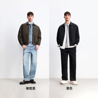 JACK&JONES/杰克琼斯 美式卡车PU夹克 男款翻领外套