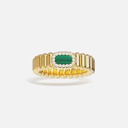 APM Monaco [夏季新品]APM Monaco金黄色孔雀绿宝石 LES CALANQUES戒指