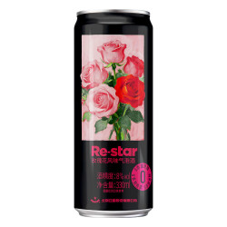 红星 Re-star莫斯卡托气泡酒 8度 330mL 1瓶 玫瑰花风味