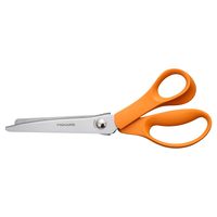 FISKARS 锯齿剪刀,锯齿形边缘,高级不锈钢刀片,用于精密切割、缝纫和手工,织物剪刀,8 英寸(约 20.3 厘米)
