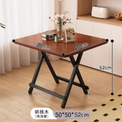 居烁 可折叠桌餐桌家用户型小桌子简易圆桌出租屋户外便携摆摊吃饭方桌