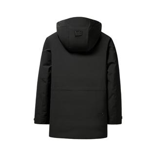 雪中飞 8056 黑色 中长款男士羽绒服