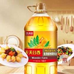 香满园 天天谷香纯正花生香食用植物调和油5L