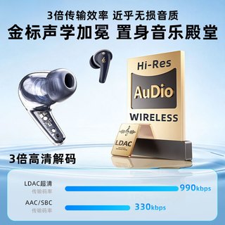漫步者 FitBuds Turbo 主动降噪 LDAC 晨曦白 真无线蓝牙耳机+收纳袋