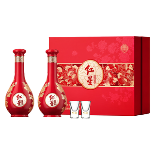 红星 富贵花开百年酒 兼香型白酒 52度 500ml*2瓶
