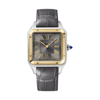 Cartier 山度士系列 W2SA0036 灰色表盘 18K金男表 31.4mm