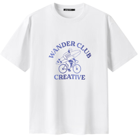 gxgjeans 男士印花圆领短袖T恤 白色 XL