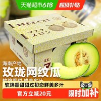 欢乐果园 海南枚珑网纹蜜瓜 4斤礼盒装