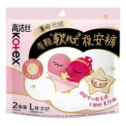 高洁丝 软心夜安裤夜用裤型卫生巾 M 12条 80-110斤 (蜜桃小姐)