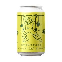纸飞机酿造 佛手香柚茉莉康普茶气泡饮 330ml*1罐 #值酒发现官#
