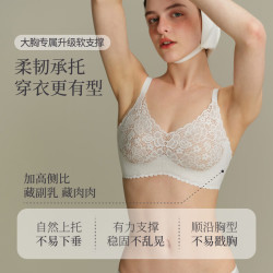 素肌良品 无痕款小胸聚拢无钢圈美背文胸 XM019