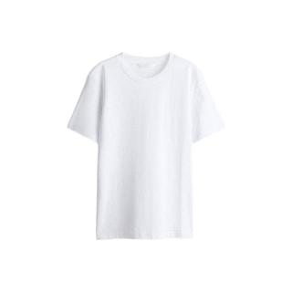 H&M 女士T恤 圆领纯棉宽松休闲短袖上衣 0963662
