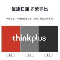 ThinkPad 联想thinkplus扫描仪TP 双面彩色超声波重张检测A4幅面高效办公适配多种国产系统