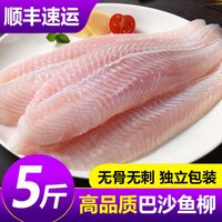 嵩海生鲜 巴沙鱼柳新鲜冷冻免浆非龙利鱼片婴儿无刺无骨鱼肉开背鱼宝宝商用