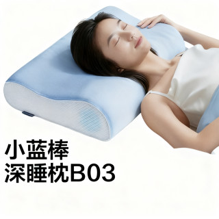 网易严选 B03小蓝棒记忆枕头护颈椎枕记忆棉助眠枕A类慢回弹抗菌6/8cm