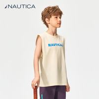 NAUTICA诺帝卡 索罗娜凉感 米白 140 儿童运动背心