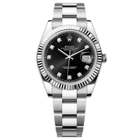 ROLEX 日志型 自动机械机芯 41mm 黑色 男表