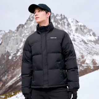 拓路者 立领90绒羽绒服男 黑色 2XL